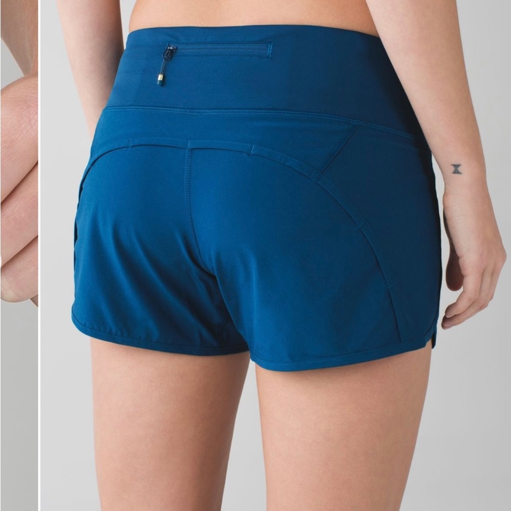 Lululemon Run Times Shorts size 4 Cobalt Blue
